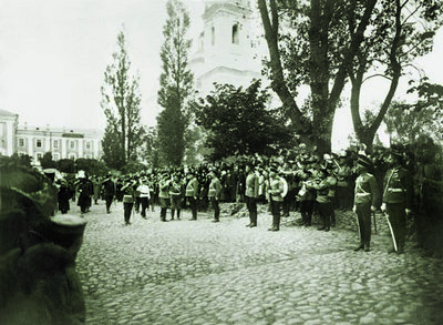 5.Генералитет  приветствует Великого Князя Константина Константиновича.Фото 1910г.